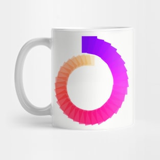 Infinity spiral purple to yellow Mug